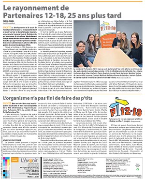 Miniature journal : partenaires 12-18 a 25 ans